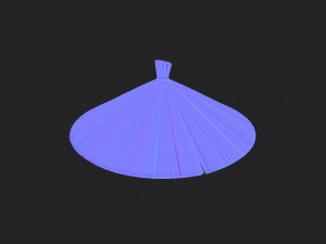 chinese conical hat 3D Model
