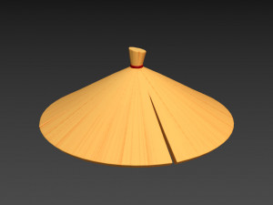 chinese conical hat 3D Model