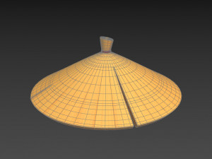 chinese conical hat 3D Model