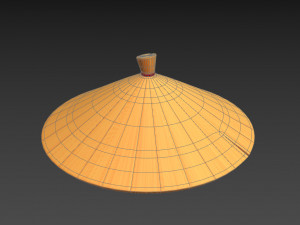 chinese conical hat 3D Model