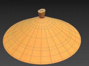 chinese conical hat 3D Model