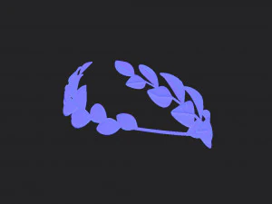 coroa de louros Modelo 3D