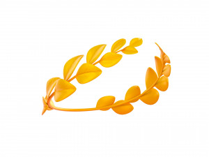 gold laurel wreath 3D 모델