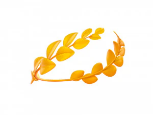 gold laurel wreath 3D Model
