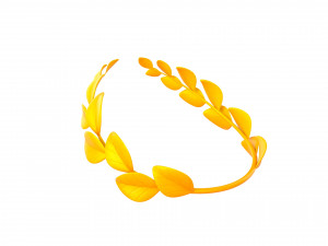 gold laurel wreath 3D 모델