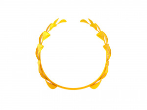 gold laurel wreath 3D 모델