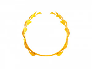 gold laurel wreath 3D Model