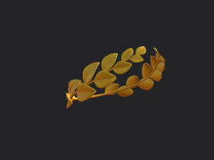 gold laurel wreath 3D Model