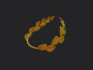 gold laurel wreath 3D 모델
