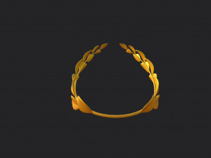 gold laurel wreath 3D 모델