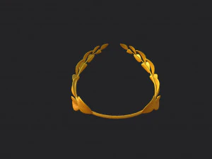 gold laurel wreath 3D Model