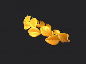 gold laurel wreath 3D 모델