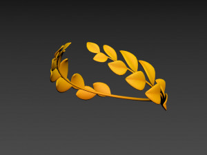 gold laurel wreath 3D 모델