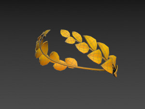 gold laurel wreath 3D 모델