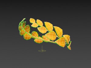 gold laurel wreath 3D 모델