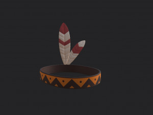 native american headband Modèle 3D