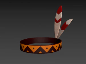 native american headband 3D Model