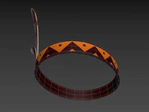 native american headband 3D Model