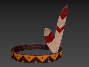 native american headband Modèle 3D