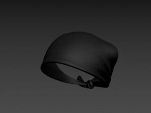 black bandana 3D Model
