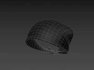 black bandana 3D Model