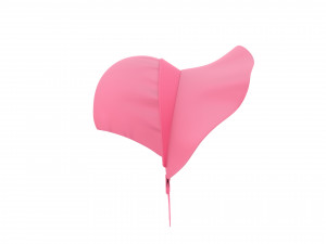 pink bonnet hat 3D Model