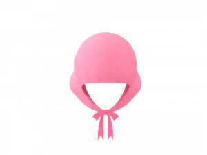 pink bonnet hat 3D Model