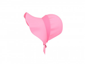pink bonnet hat 3D Model