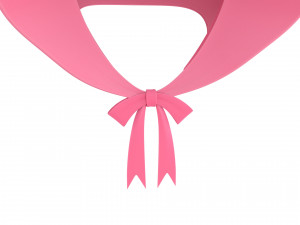 pink bonnet hat 3D Model