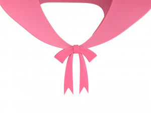 pink bonnet hat 3D Model