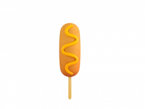 corn dog 3D Модель