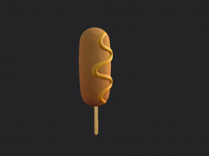 corn dog 3D Модель