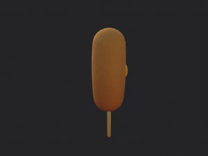 corn dog 3D Model