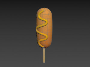 corn dog 3D Модель