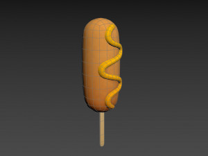 corn dog 3D Модель