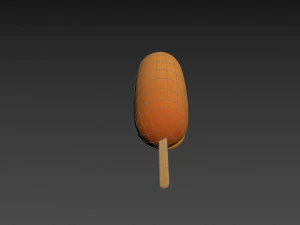 corn dog 3D Model
