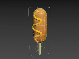 corn dog 3D Model