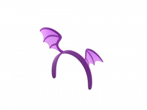 bat wing headband Modelo 3D
