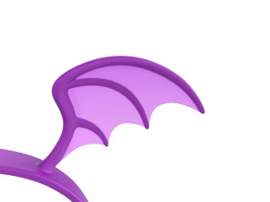 bat wing headband Modelo 3D