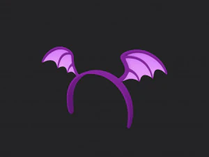 bat wing headband 3D Model
