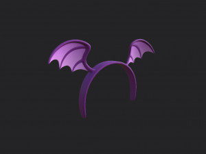 bat wing headband Modelo 3D
