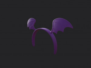 bat wing headband Modelo 3D