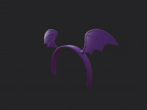 bat wing headband 3D Model