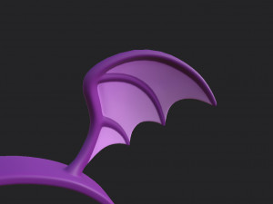 bat wing headband Modelo 3D