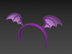 bat wing headband Modelo 3D