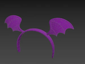 bat wing headband 3D Model
