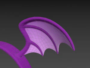 bat wing headband 3D Model