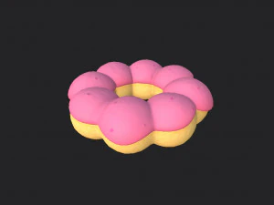 ring shaped donut 3D Model