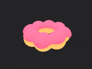 ring shaped donut 3D Model