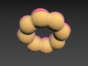 ring shaped donut Model 3D